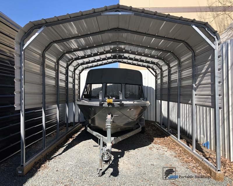 Custom Portable Boat Shelters - JAW Portable Buildings