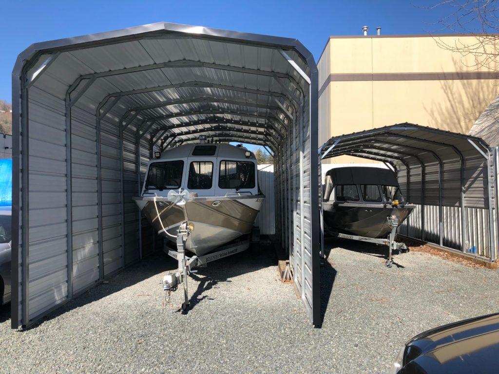 Portable Metal Boat Shelters - JAW Portable Buildings