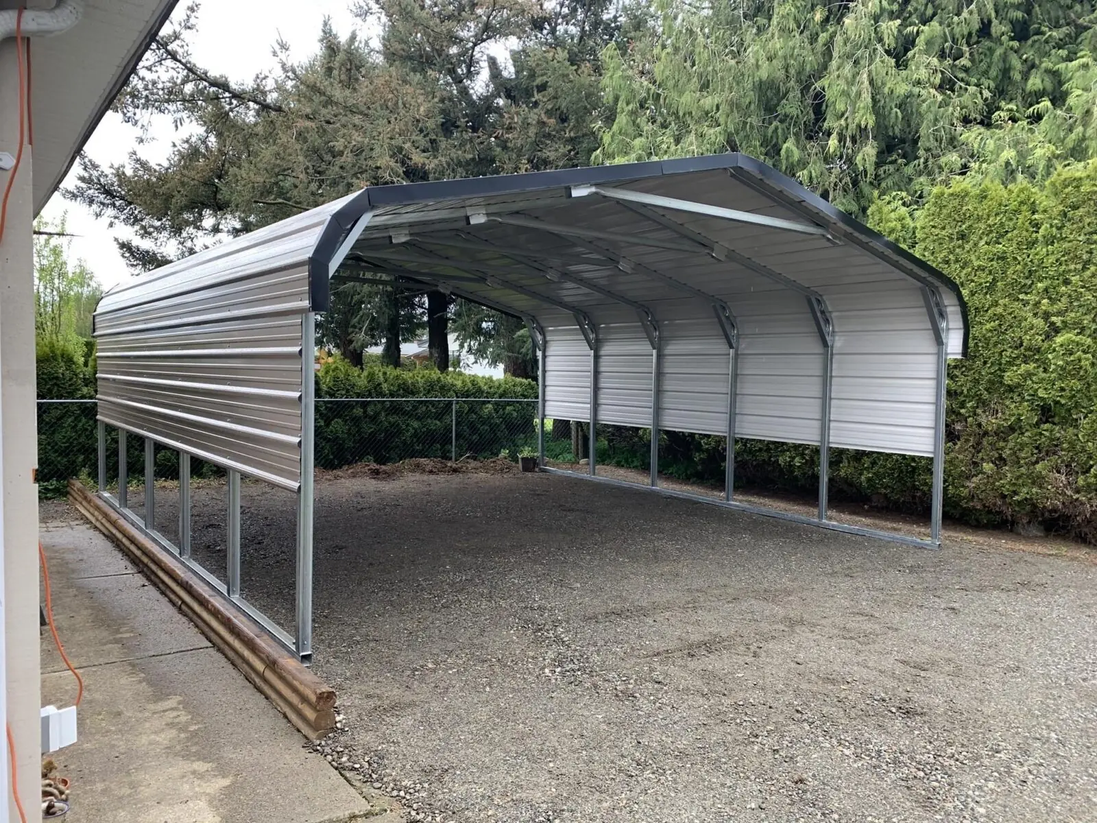 Carports Portable Metal Garage Steel Carport Shelter Kits ...